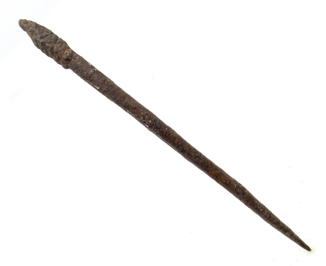 Ancient roman iron decorated writing implement - Stylus (1 of 3)