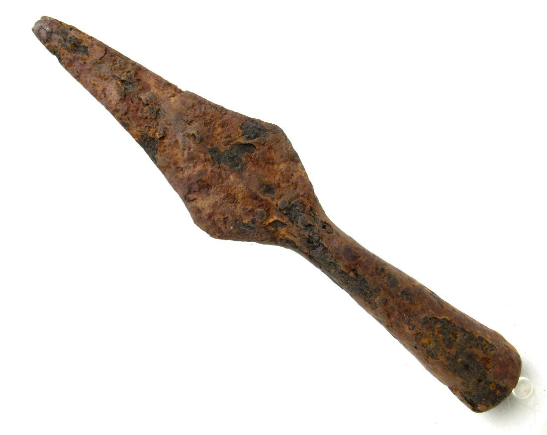Medieval viking era iron socketed spear (1 of 3)