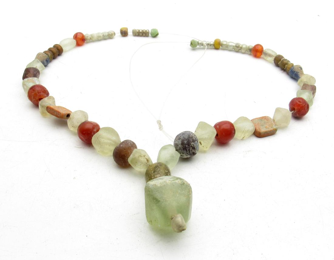 Medieval viking era necklace with 31 beads (1 of 3)