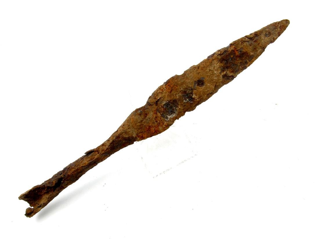 Medieval viking era iron military spear head (1 of 3)
