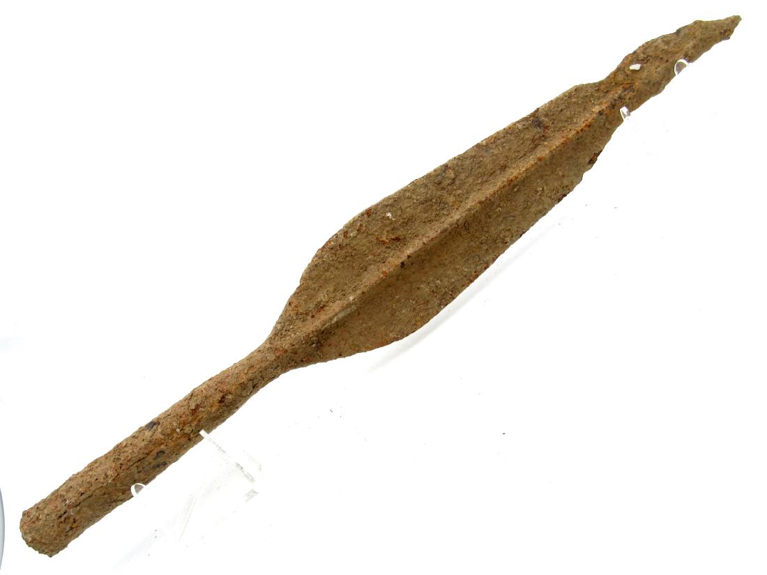 Medieval viking era iron military spear head (1 of 3)