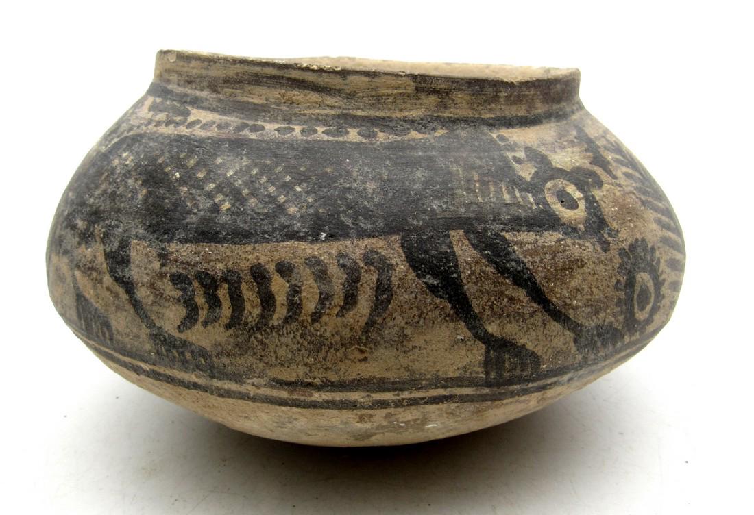 Ancient Indus Valley jar with monkey motif (1 of 4)