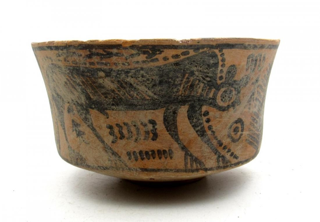 Ancient Indus Valley bowl with monkey motif (1 of 4)