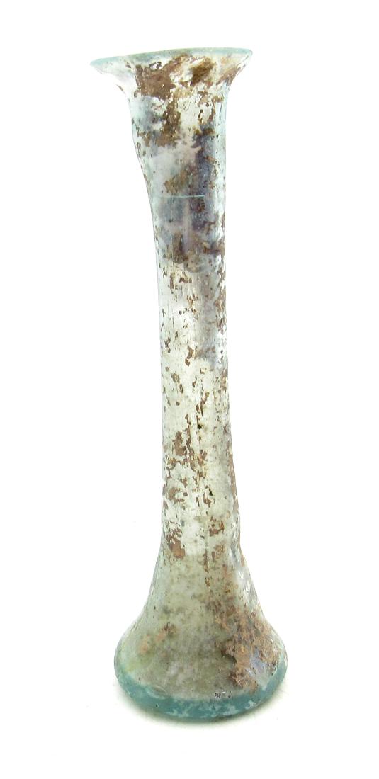 Rare Ancient Roman glass tear catcher flask - (1 of 4)