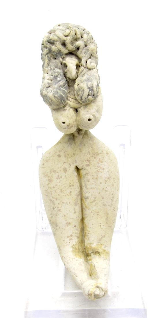 Ancient Indus Valley female seated idol (1 of 4)