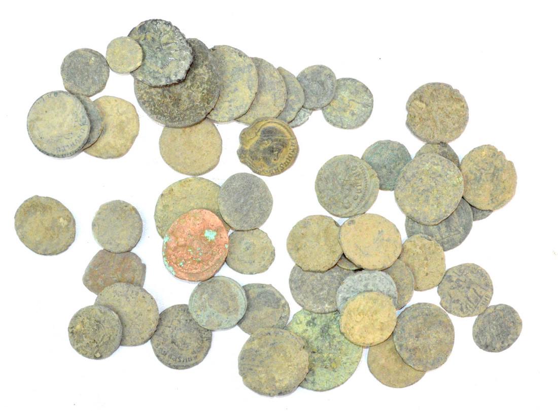 Lot of 50 Premium Quality Roman Coins for Cleaning (1 of 3)