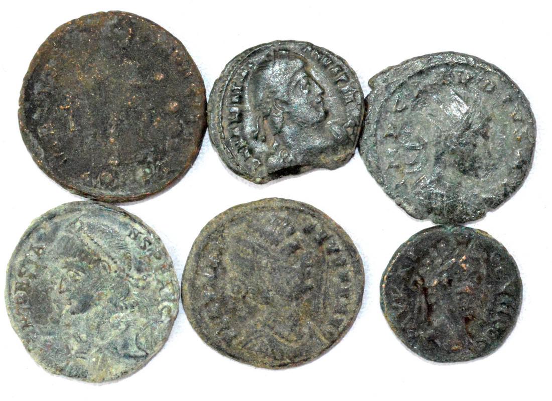 Lot of 6 Roman High Grade Coins (1 of 2)