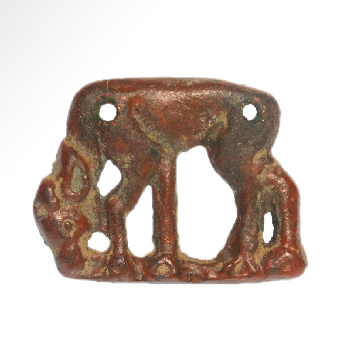 Ordos Bronze Plaque With Grazing Calf, c. 5th Century (1 of 4)