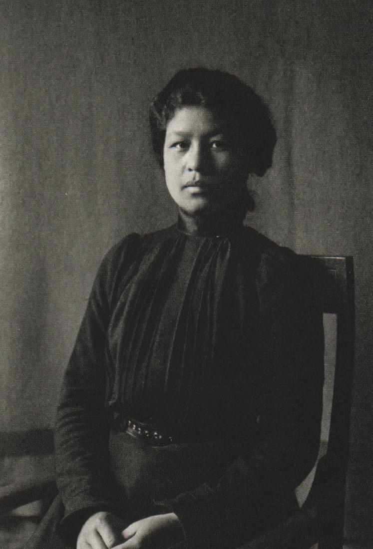 FRANCES BENJAMIN JOHNSTON - Adele Quinney: Artist: FRANCES BENJAMIN JOHNSTON Print Title: Adele Quinney, Stockbridge Tribe 1900 Medium: Sheet-fed Gravure Printing Date: 1972 Printing Location: Switzerland Image Size: 4.25 x 6.25 inches Francis