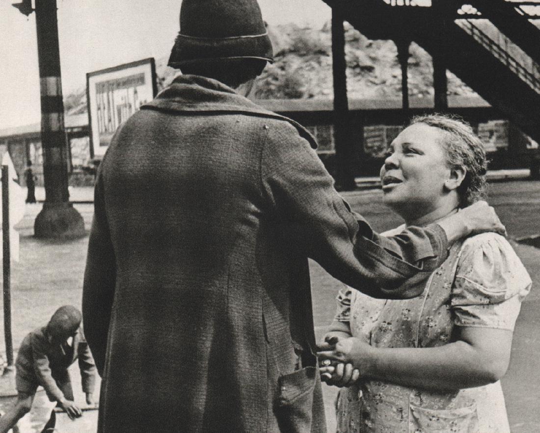 HELEN LEVITT - Spanish Harlem 1941: Artist: HELEN LEVITT Print Title: Spanish Harlem 1941 Medium: Sheet-fed Gravure Printing Date: 1972 Printing Location: Switzerland Image Size: 7.5 x 6 inches Helen Levitt (1913-2009) was an American p