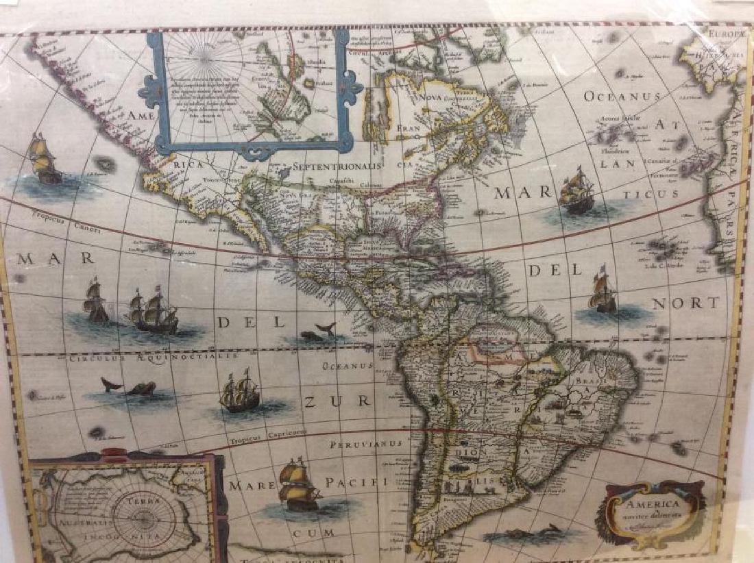 Hondius: Antique Map of the Western Hemisphere, 1630 (1 of 4)