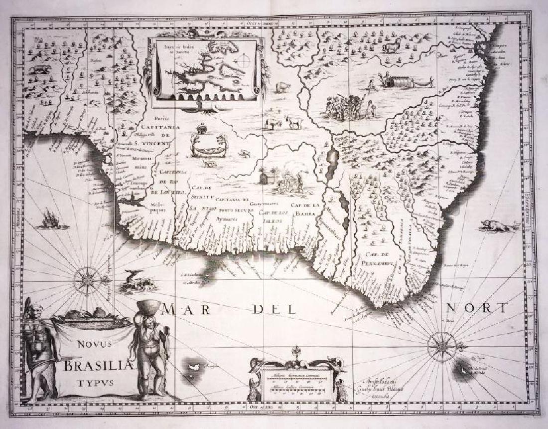 Blaeu: Antique Map of Brazil, 1634 (1 of 1)