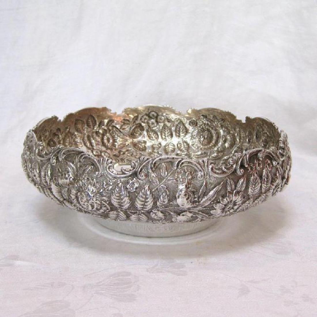 Antique Kirk & Son Sterling Silver Floral Repousse Bowl (1 of 5)