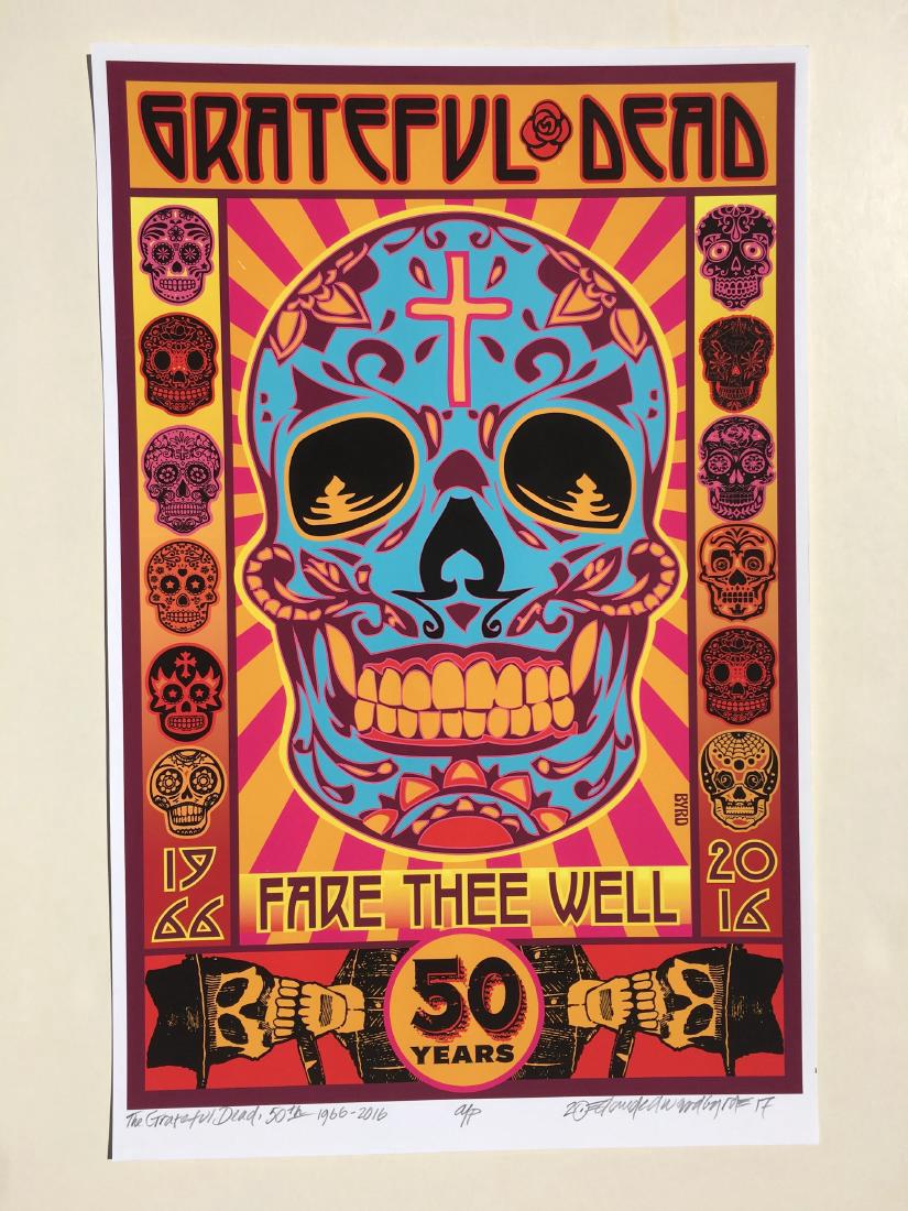 DAVID BYRD - Grateful Dead Fare Thee Well Poster (1 of 1)