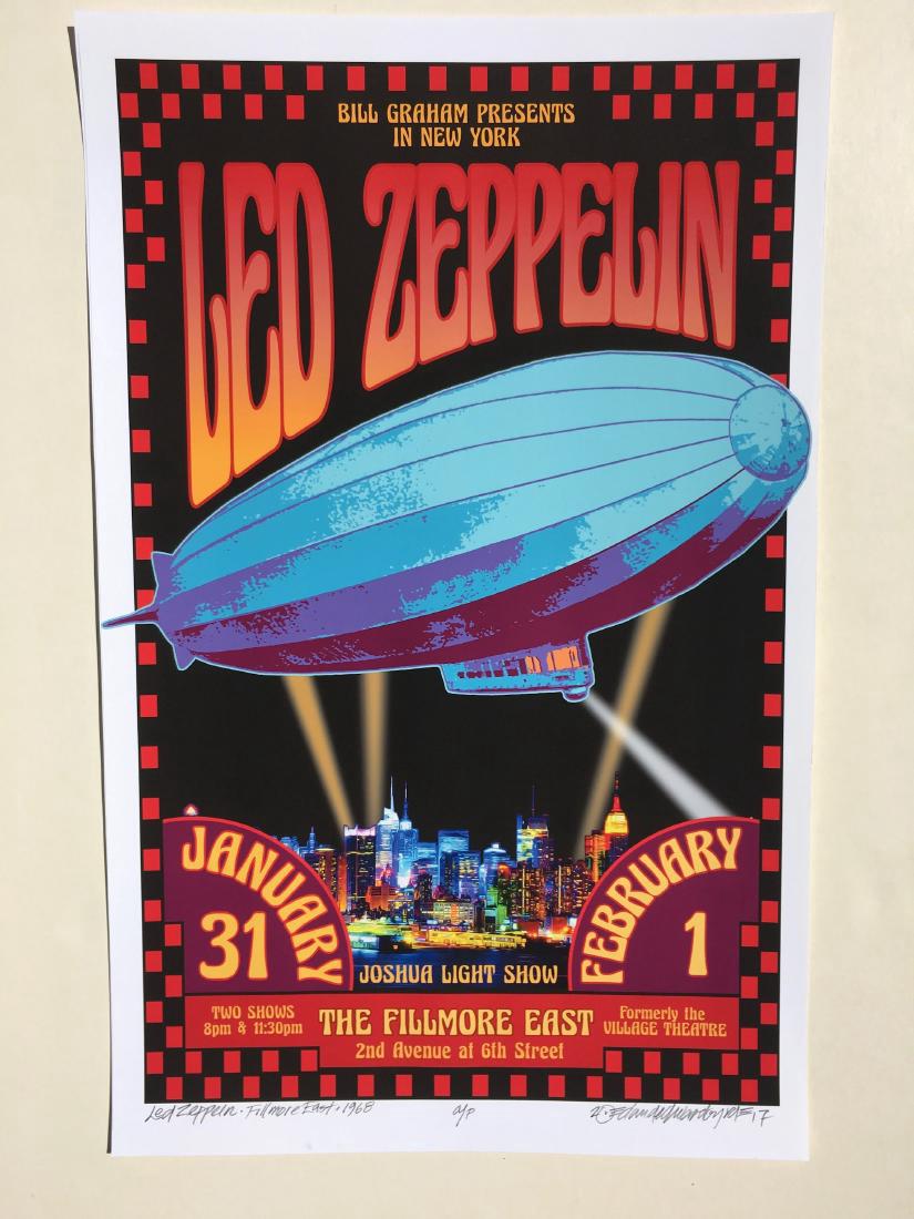 DAVID BYRD - Led Zeppelin Poster - Signed Artists Proof (1 of 1)