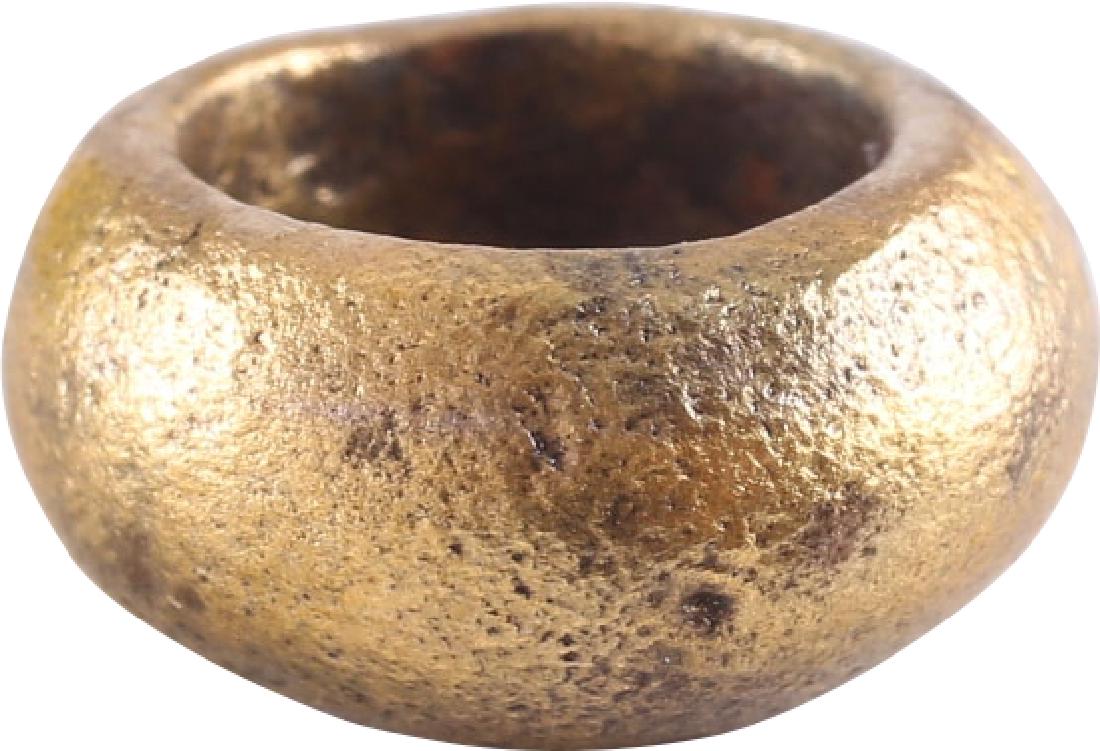 VIKING GILT BRONZE BEAD 866-1067 AD (1 of 2)