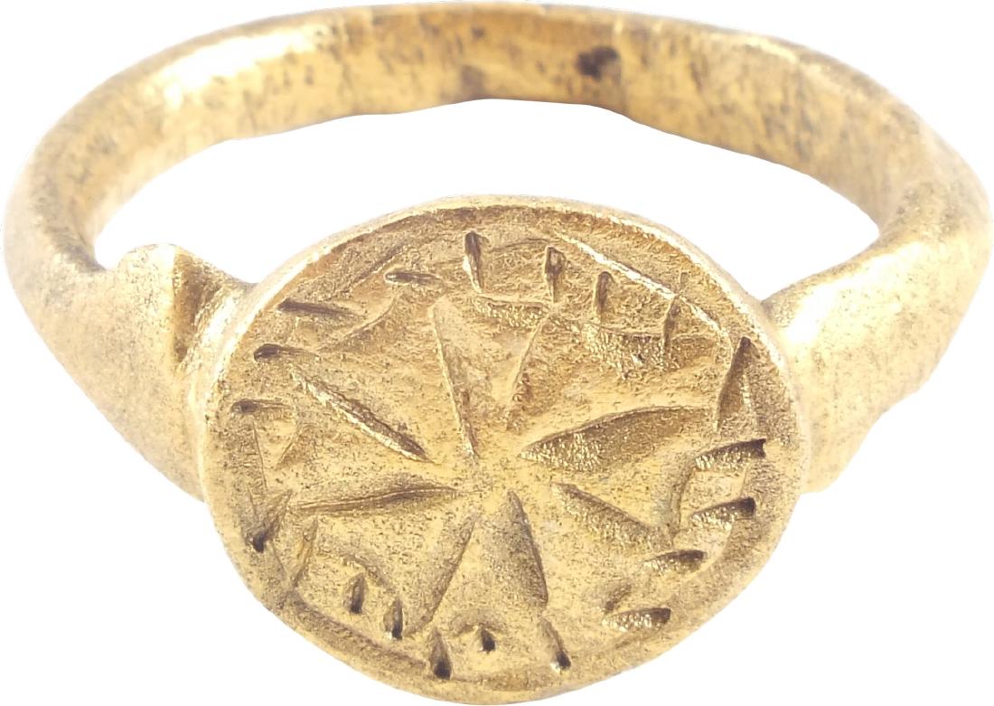 EUROPEAN CRUSADER'S RING, 12th-13th CENTURIES (1 of 2)