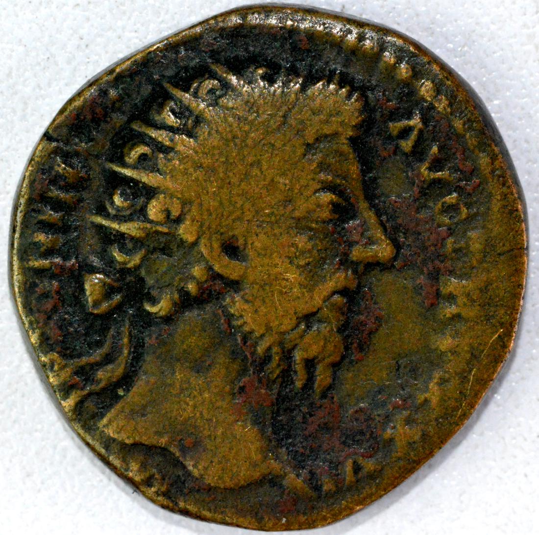 Ancient Roman Dupondius of Marcus Aurelius (1 of 2)