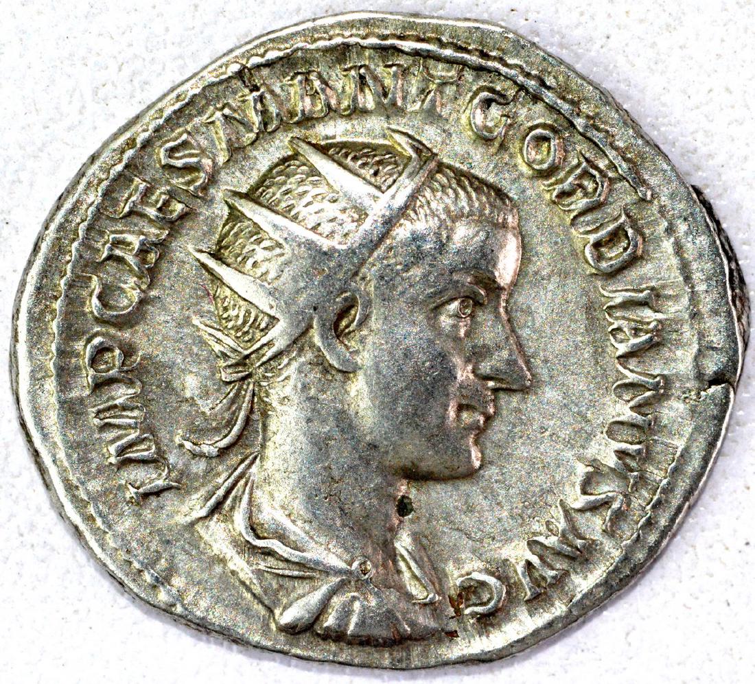 Ancient Roman Antoninianus of Gordian III (1 of 2)