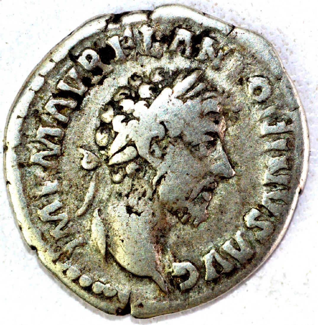 Ancient Roman Denarius of Marcus Aurelius (1 of 2)