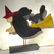 Early 20th Century Folk Art Wooden Witch & Her Cat - 4