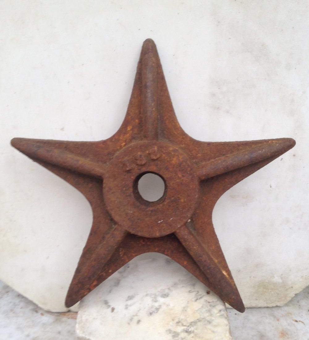 19th Century Cast Iron Star Building Ornament (1 of 3)