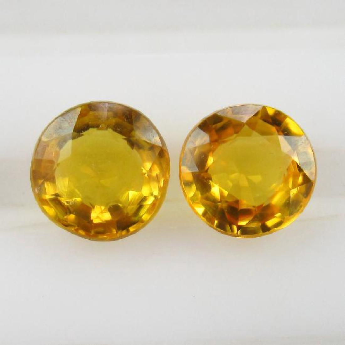 1.36 Carat Pair of Natural Loose Yellow Sapphire (1 of 3)