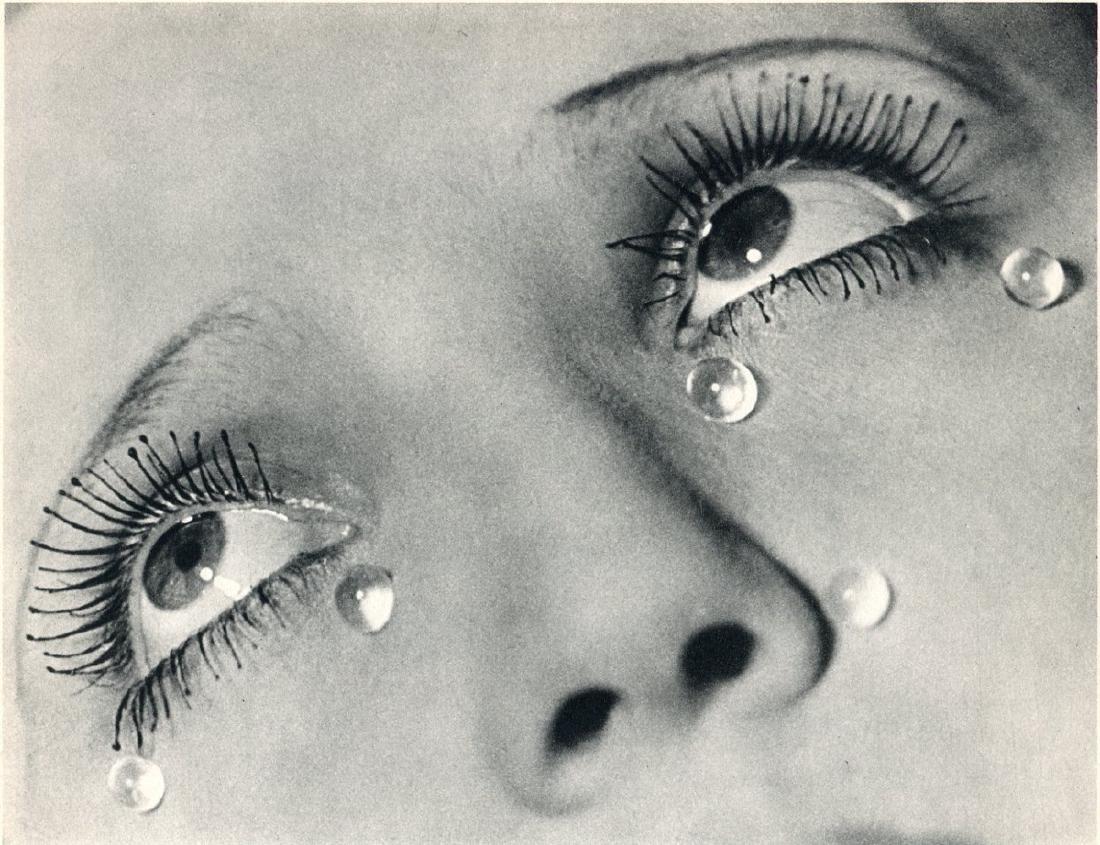 MAN RAY - Larmes de Verre (Glass Tears): Artist: MAN RAY Print Title: Larmes de Verre (Glass Tears) Medium: Sheet-fed Gravure Printing Date: 1933 Printed in France Image size approx. 8.5 x 6.5 inches Man Ray, original name Emmanuel Radnitzky