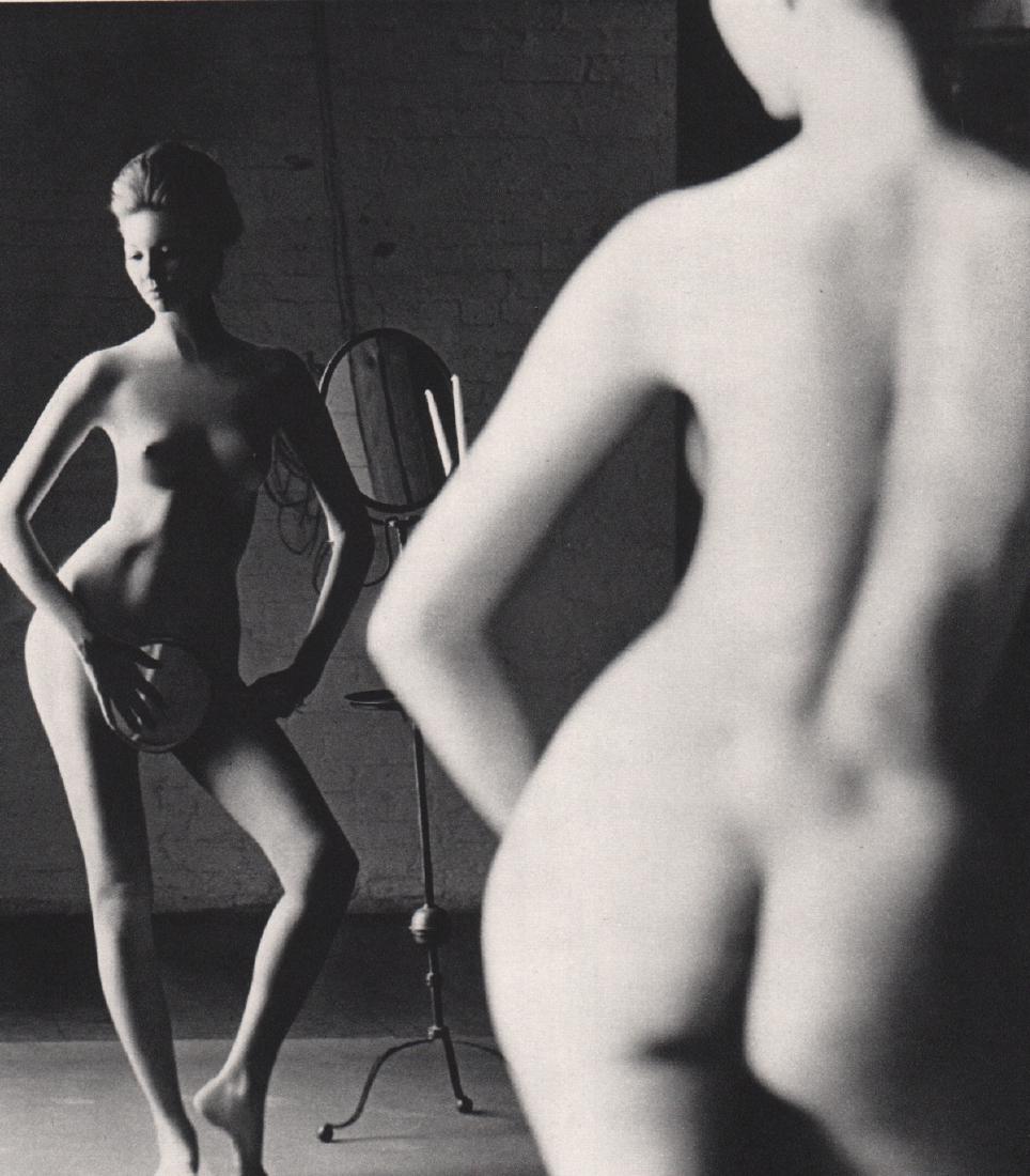 JOHN RAWLINGS - A Model and a Model: Artist: JOHN RAWLINGS Print Title: A Model and a Model Medium: Sheet-fed Gravure Printing Date: 1966 Printing Location: Switzerland Image Size: 6.5 x 7.25 inches John Rawlings (1912-1970) was a Conde