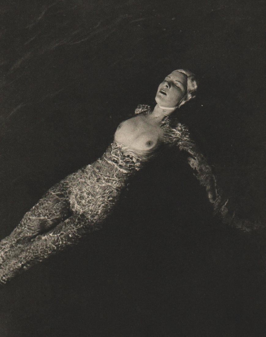 ROYE - Mermaid: Artist: ROYE Print Title: Mermaid Medium: Sheet-fed Gravure Printing Date: 1940 Printed: Great Britain Image Size: 6.5 X 8.25 inches Horace Roye (1906-2002) was a photographer working in England with