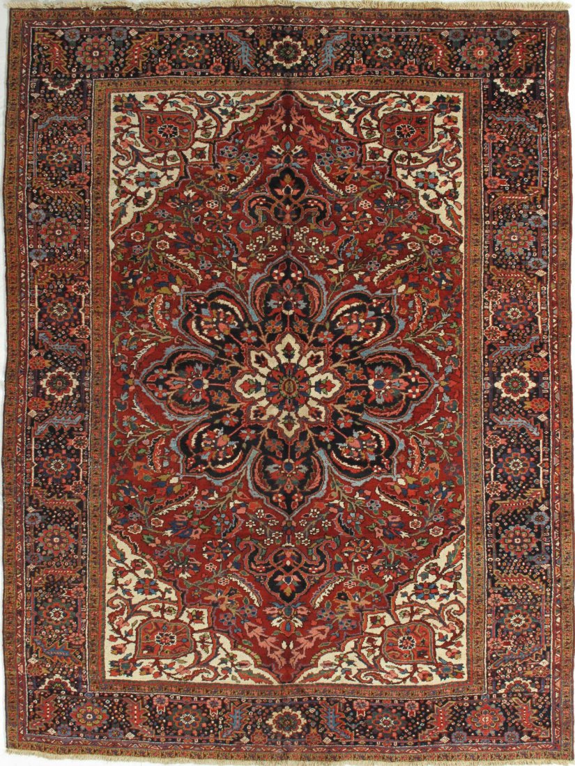 Antique Heriz Rug 8.9x11.9 (1 of 4)