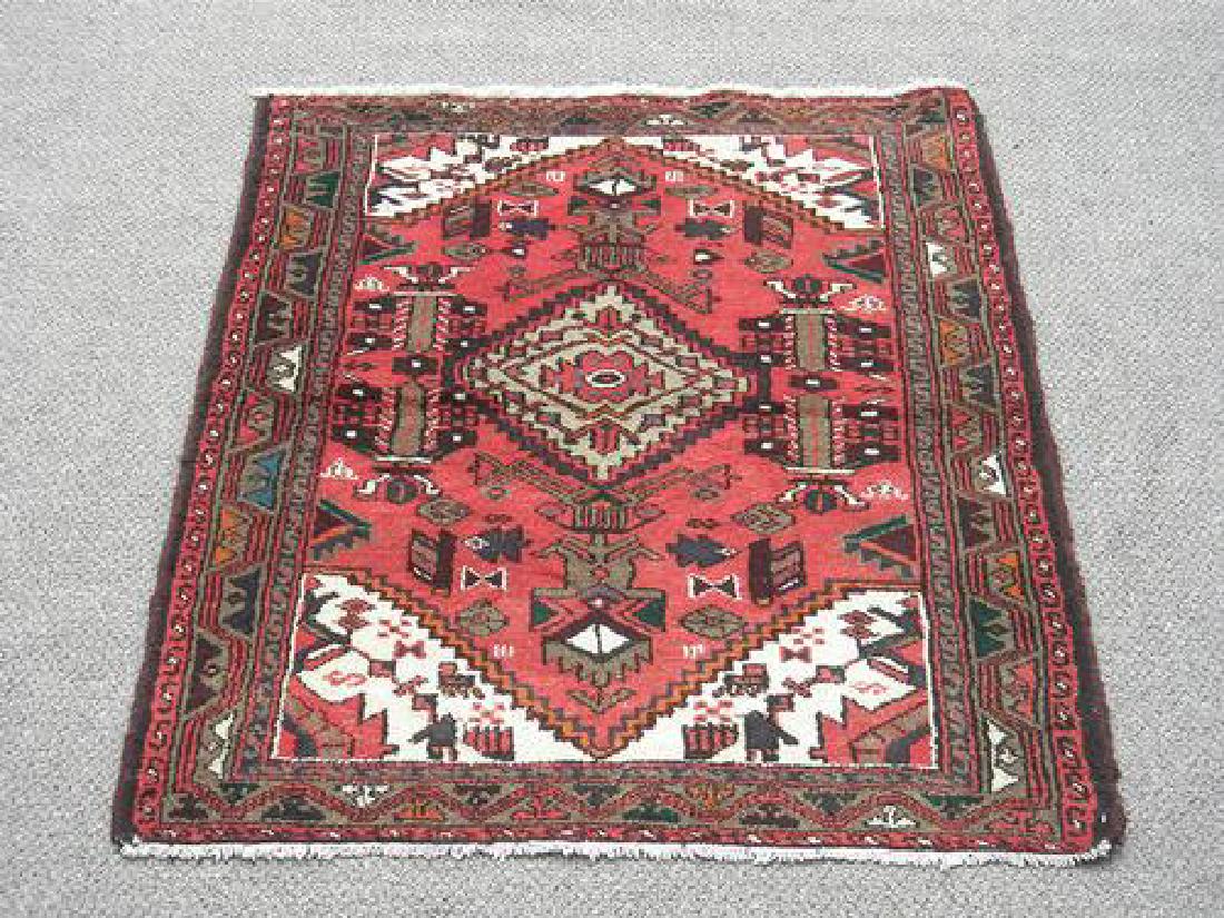 Hand Made Persian Hamadan Rug 5.1x3.3 (1 of 5)