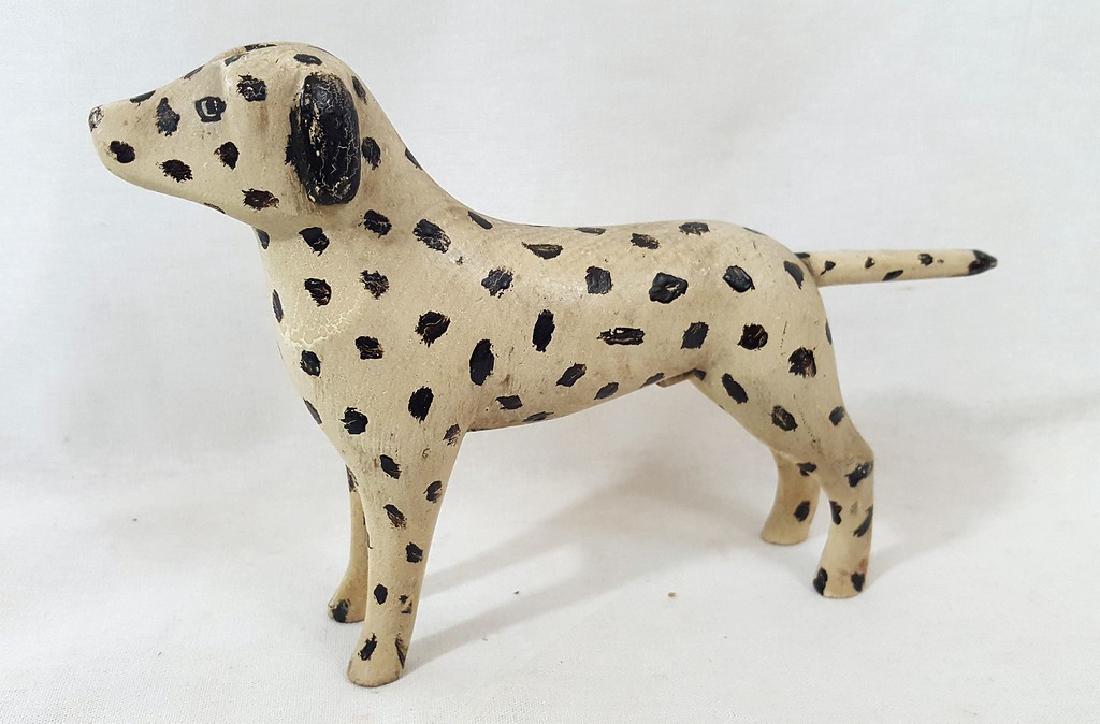 Carved and Painted Dalmatian Ca 1920's (1 of 4)