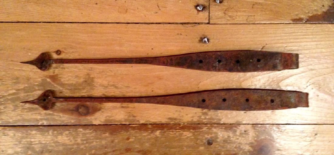 Pair of Hand Forged Strap Hinges (1 of 4)