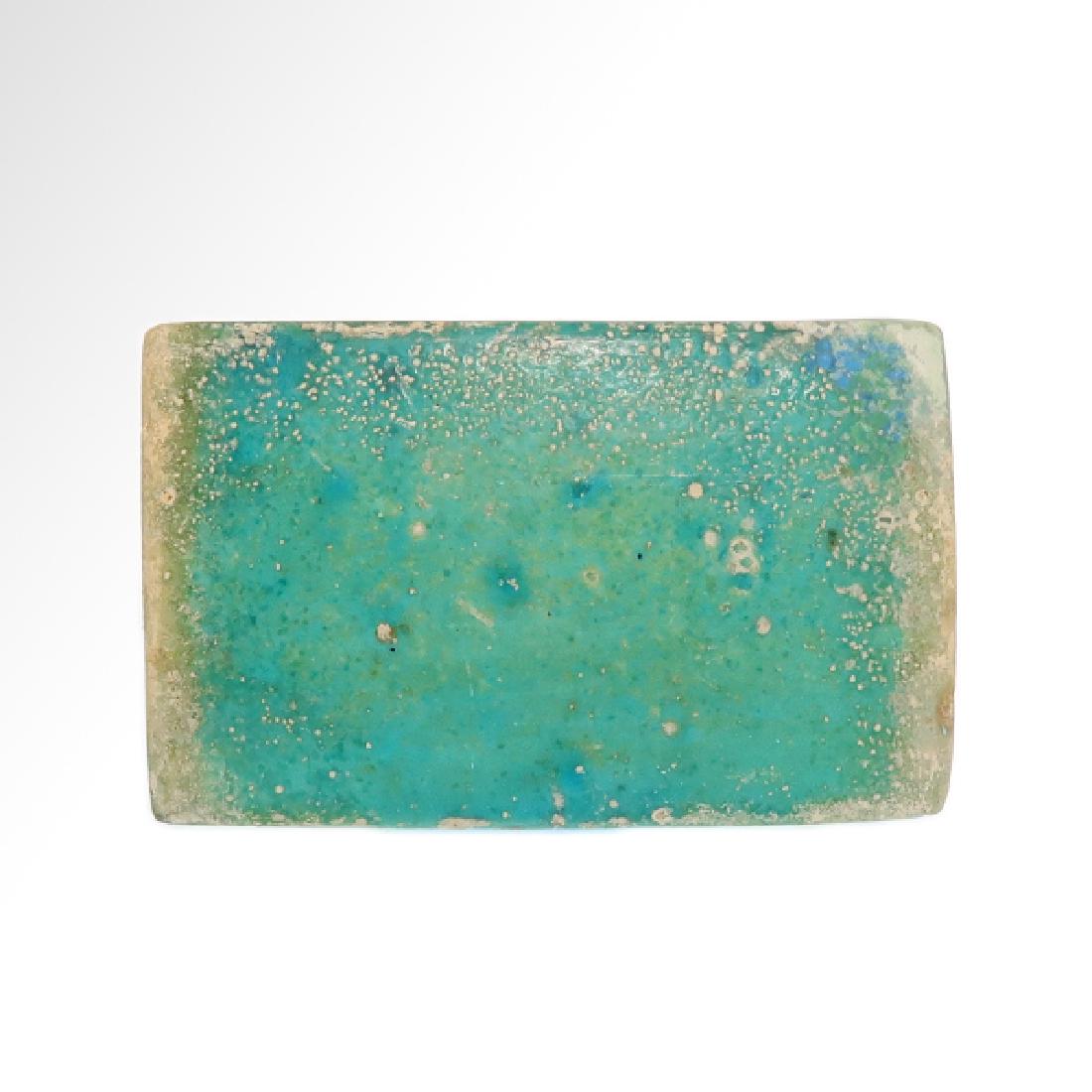 Egyptian King Djoser,Turquoise Faience Tile with Maker (1 of 3)