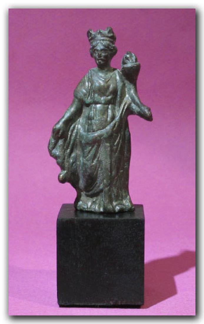 Roman Bronze Figure of Fortuna, c. 200 A.D. (1 of 6)