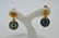 14K Yellow Gold Tahitian Pearl Diamond Earrings - 2