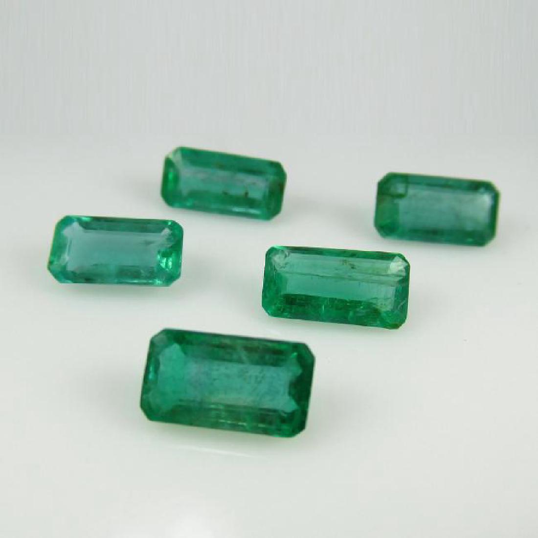 5.52 Carat Loose Natural Emerald Necklace Set (1 of 3)