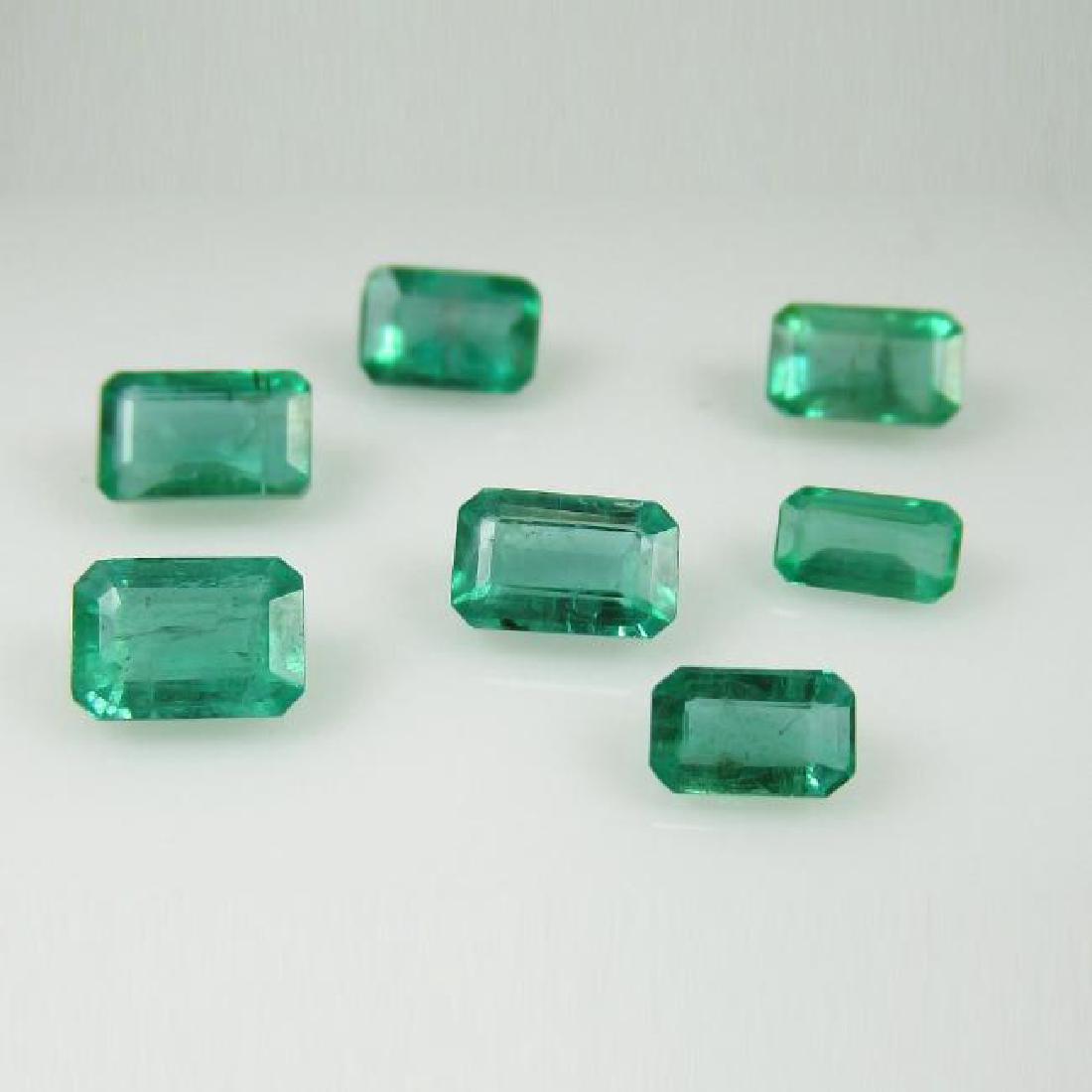 3.65 Carat Loose Emeralds Necklace Set (1 of 3)