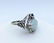 Sterling Silver Jade Aquamarine Ring, .25ct - 3