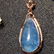 Sterling Silver Aquamarine Zircon Pendant, 15ct