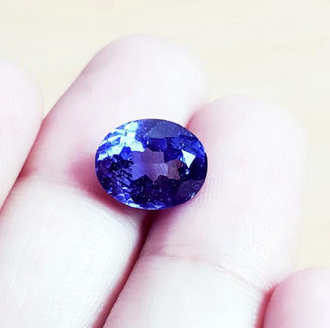 5.07 Carat Loose Certified Oval Shape Tanzanite (1 of 5)
