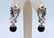 Sterling Silver Nuumite Aquamarine Fish Earrings