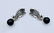 Sterling Silver Nuumite Aquamarine Fish Earrings - 3