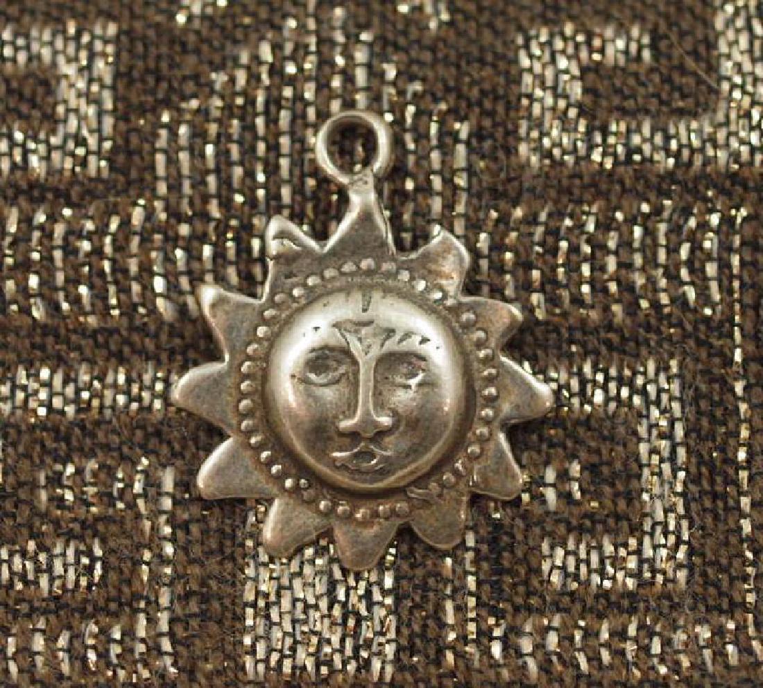 Vintage 800 Silver Figural Sun Pendant (1 of 3)