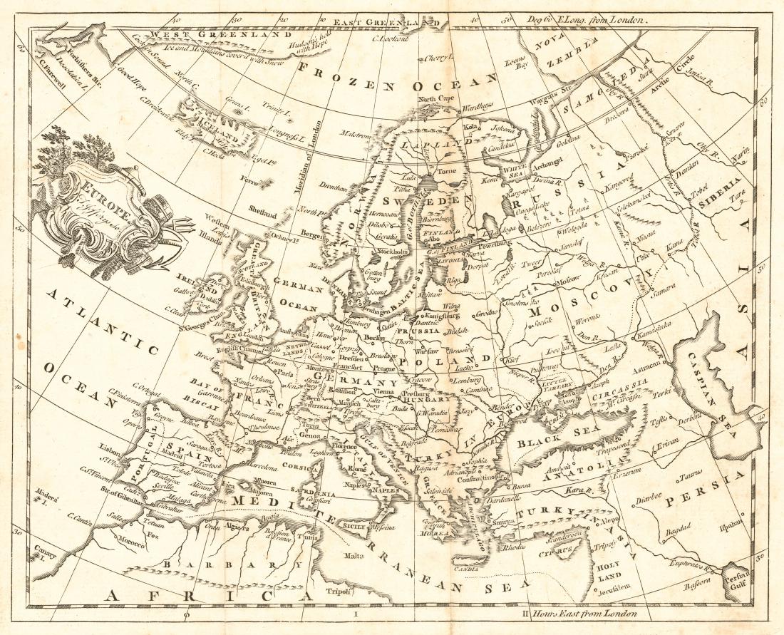 Jefferys: Antique Map of Europe, 1763 (1 of 1)