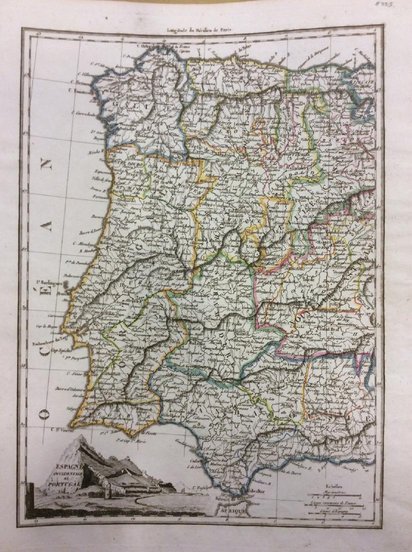 Malte-Brun: Antique Map of Portugal & Spain, 1812 (1 of 1)