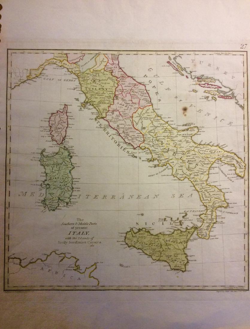 Stackhouse: Antique Map of Central Italian States, 1783 (1 of 1)
