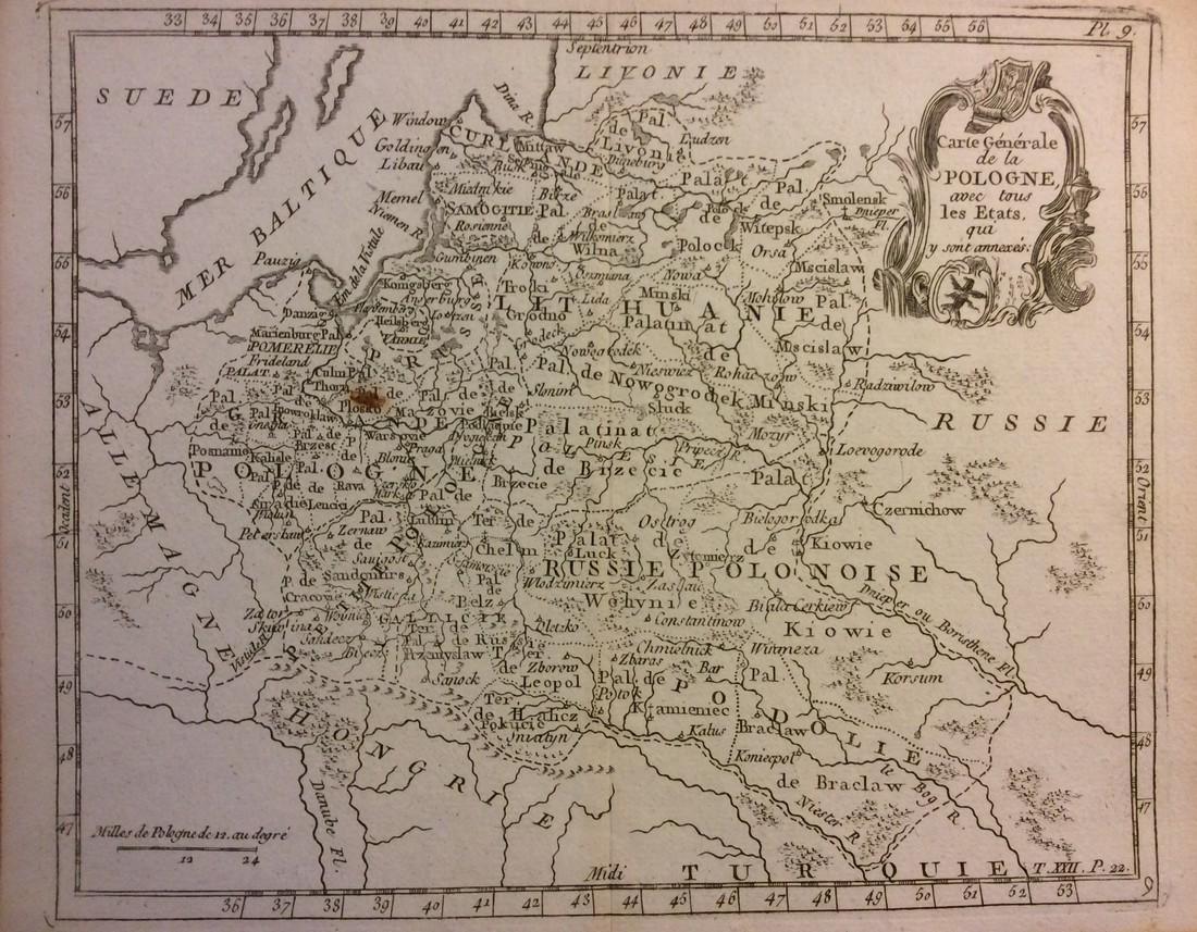 Delaporte: Antique Map of Poland Reserve, 1787: Title/Content of Map: Poland Reserve Date Printed: 1787 Cartographer: Joseph Delaporte Material/Medium: Paper Size: 9 1/2" x 7 1/4" From the Atlas Ou Collection De Cartes. Geographiques Pour L'intelli