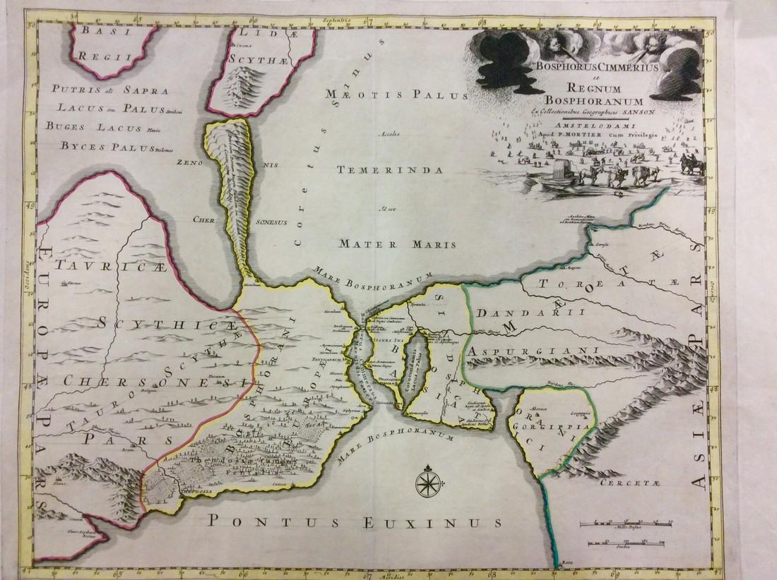 Mortier: Antique Map of Ancient Bosporus Kingdom, 1705 (1 of 1)